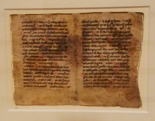 Seite eines mittelalterlichen Buches