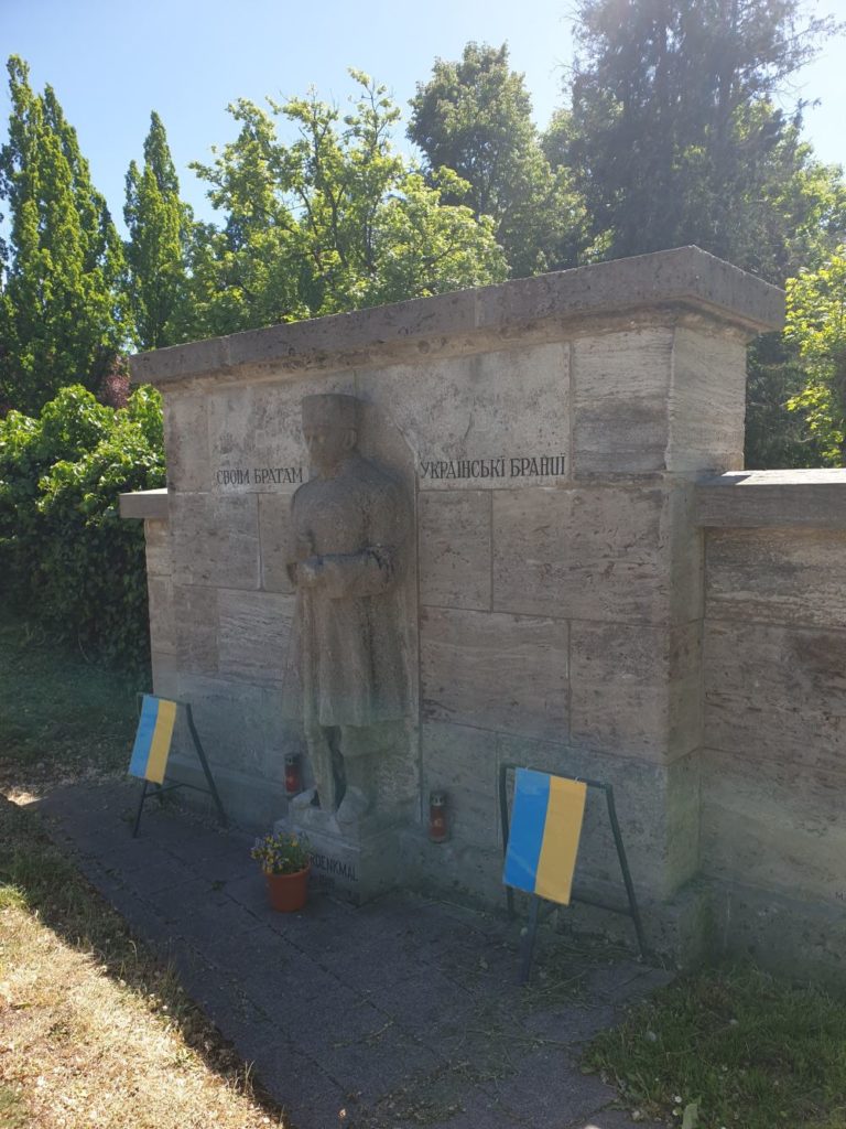 Denkmal für ukrainische Zwangsarbeiter*innen während des Ersten Weltkriegs.